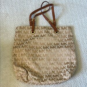 Michael Kors Beige Logo Tote